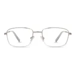 xcombo-soline-metallic-silver-base-frame-front XCombo Soline Metallic silver Base Glasses front view
