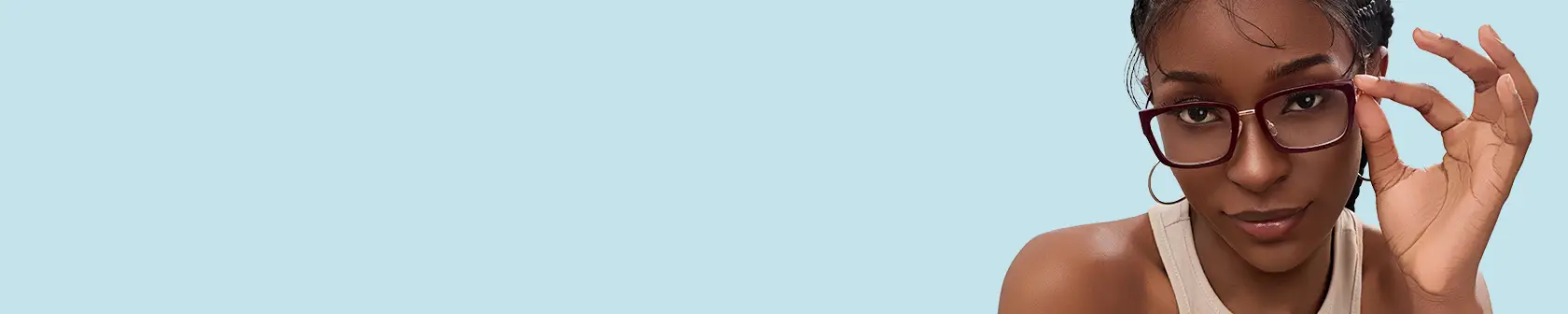 XCombo all combo glasses banner showcasing stylish modular eyewear with interchangeable top frames 1