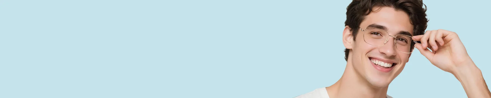 XCombo men's base frames banner featuring versatile eyewear foundations for interchangeable top frames