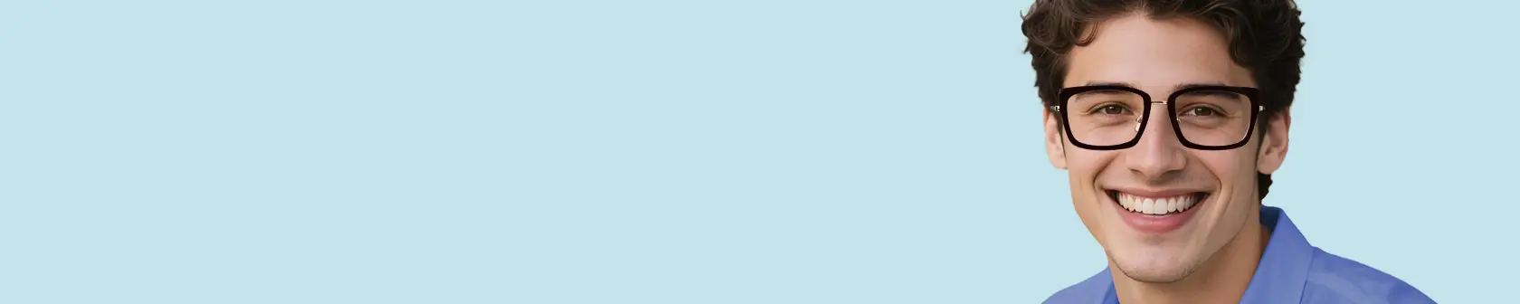 XCombo men's combo glasses banner showcasing stylish modular eyewear with interchangeable top frames 2