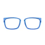 XCombo Translucent Indigo Top Frame, interchangeable accessory designed to match Soline Base Frames, front view