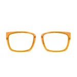 XCombo Translucent Marmalade orange Top Frame, interchangeable accessory designed to match Soline Base Frames, front view