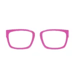XCombo hot pink Top Frame, interchangeable accessory designed to match Soline Base Frames, front view