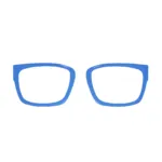 XCombo indigo Top Frame, interchangeable accessory designed to match Soline Base Frames, front view