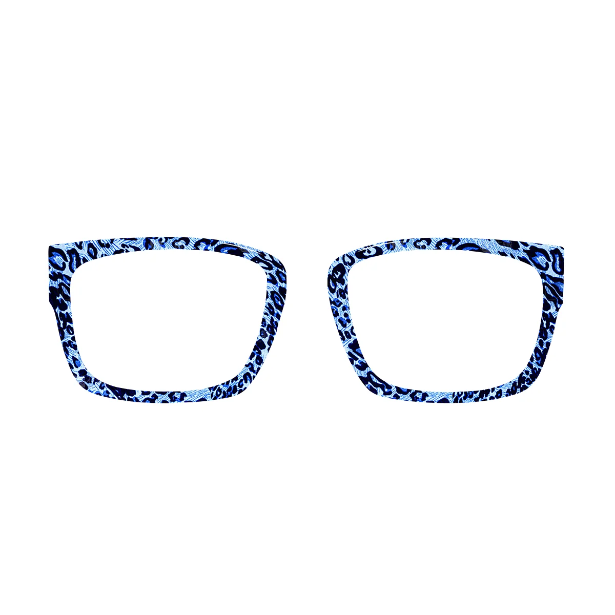 XCombo Eyewear Canvas Series Top Frame for Leopard Collection, interchangeable accessory designed to match Soline Base Frames, front view, pa25