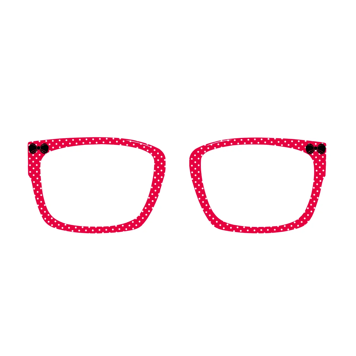 XCombo Canvas Series Top Frame for Dots collection, interchangeable accessory designed to match Soline Base Frames, front view, red dots
