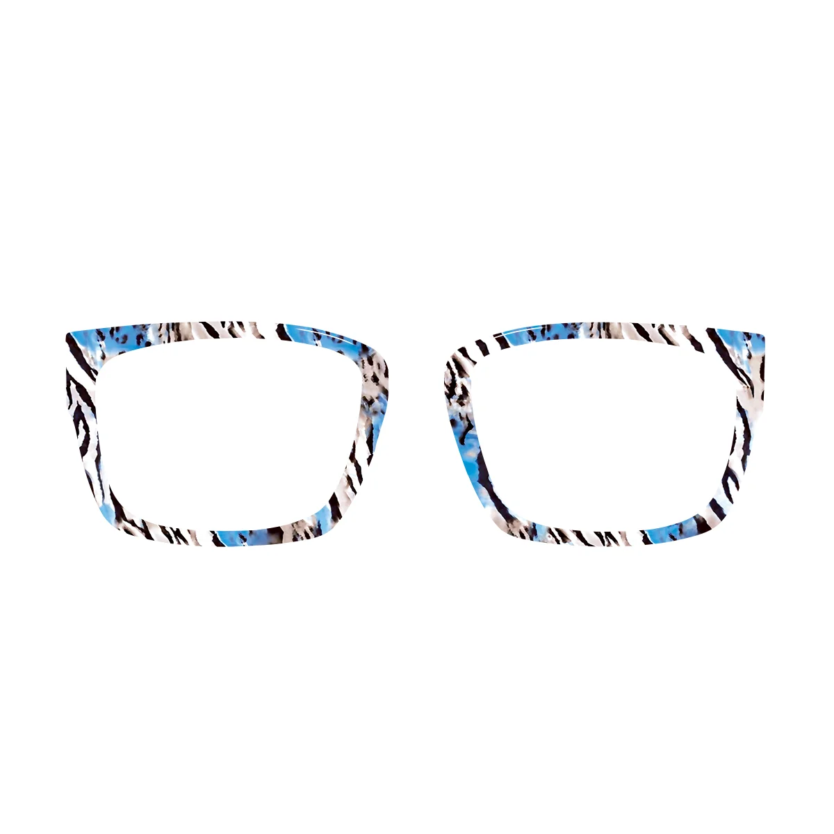 XCombo Canvas Series Top Frame for Zebra collection, interchangeable accessory designed to match Soline Base Frames, front view, pz17