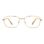 xcombo-soline-classic-gold-base-frame-front XCombo Interchangeable Eyewear Soline classic Gold Base Glasses front view