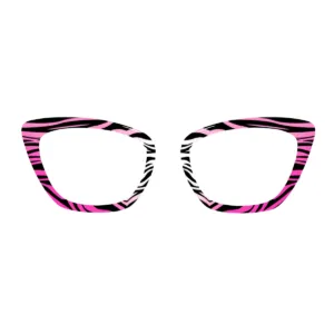 Zebra Series Top Frames for Mira Cat-Eye Base | Modular Glasses Toppers