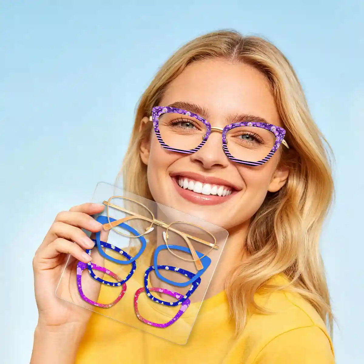 xcombo-eyewear-mira-buddle-sets-base-3-topper-7 Beauty holds XCombo Interchangeable Glasses Frames Bundle Set 2