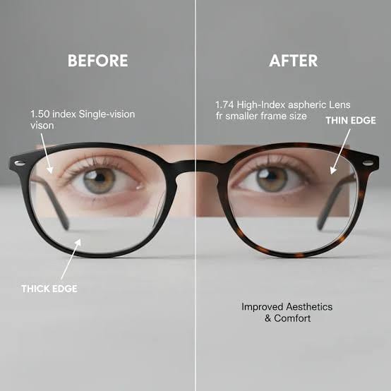 Lens Index Explained: How High Prescription Glasses Can Still Look Stylish and Sophisticated
