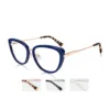 xcombo-aura-custom-glasses-navy-topper-angle Navy XCombo Aura custom eyewear set shown at an angle with selectable metal base frame finishes and coordinated temple tips