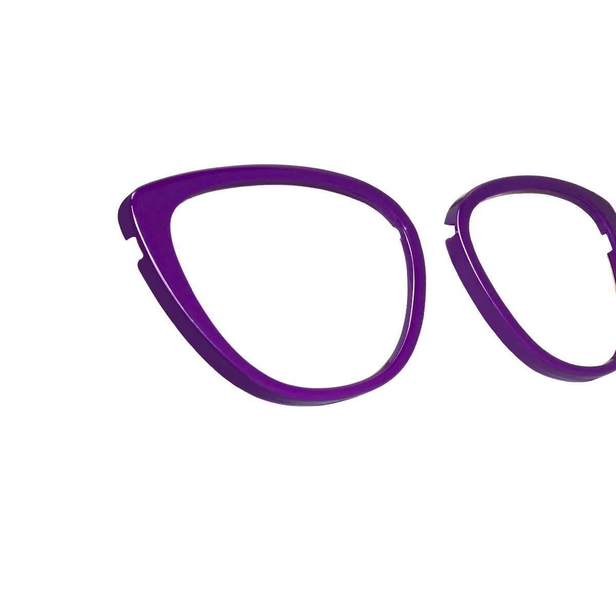XCombo Aura Grape Purple Angled Solid Color Eyewear Topper Accessory