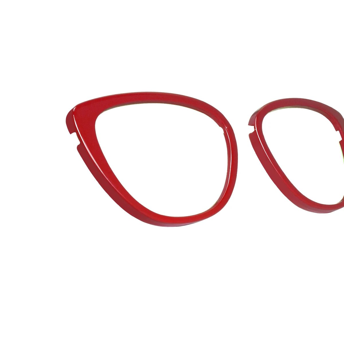 XCombo Aura Red 45-Degree View Top Frame for Customizable Interchangeable Eyewear