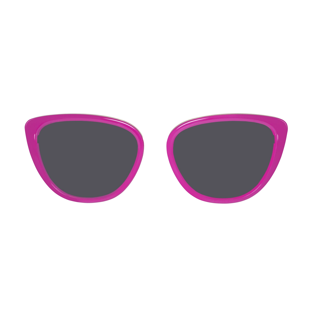 Hot Pink XCombo sun topper with polarized lenses for stylish interchangeable eyewear