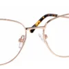 xcombo-rose-gold-cat-eye-glasses-aura-detail XCombo rose gold cat-eye metal base frame with adjustable clear nose pads