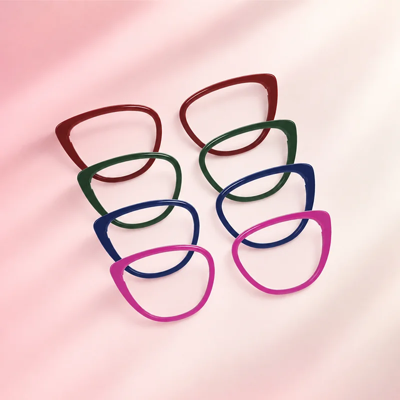 XCombo Aura solid color interchangeable glasses toppers in multiple colors
