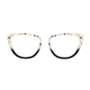 xcombo-aura-glasses-halloween-topper-ph36 XCombo Aura Halloween Creative Topper with blue Halloween pattern featuring pumpkins, bats and witch hats, interchangeable eyewear topper