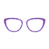 xcombo-aura-glasses-halloween-topper-ph40 XCombo Aura Halloween Creative Topper with black Halloween pattern featuring ghosts, pumpkins and spooky icons, interchangeable eyewear topper