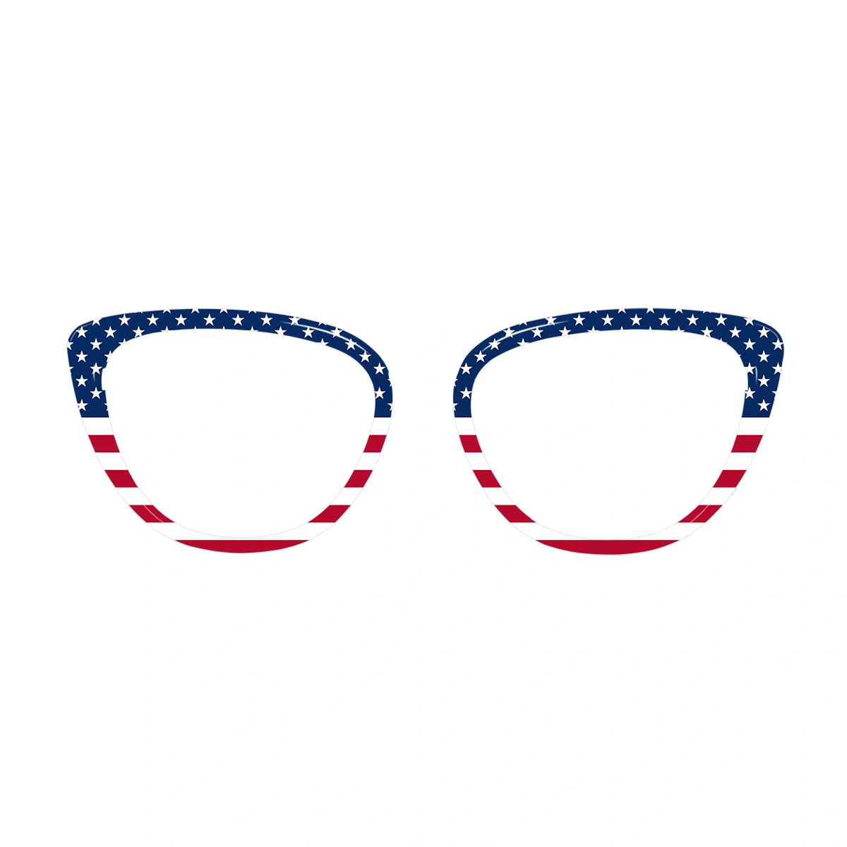 XCombo USA flag Creative Topper for Aura Base Frame with stars and stripes design, front view