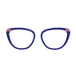 XCombo UK flag Creative Topper for Aura Base Frame with navy blue and Union Jack-inspired details