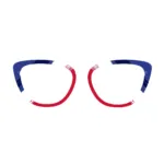 XCombo French flag interchangeable eyewear topper for Aura with blue, white and red design