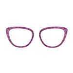 XCombo Purple Romance Heartbeat Topper with Love Pattern