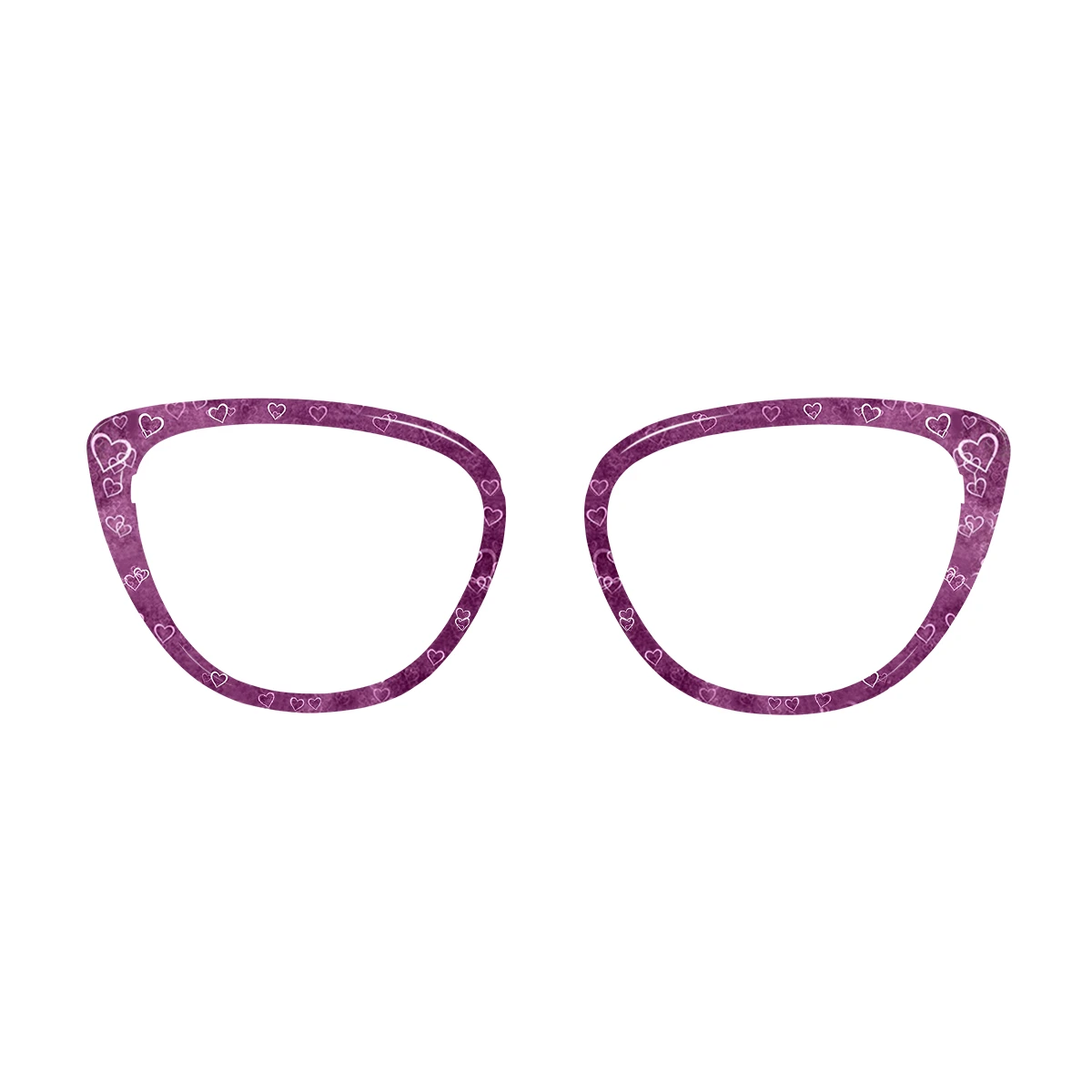 XCombo Purple Romance Heartbeat Topper with Love Pattern