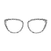 Rainbow Leopard print topper for XCombo Aura cat-eye glasses