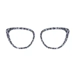 xcombo-aura-leopard-print-topper-pa11-front Silver Leopard animal print eyewear topper for Aura frame