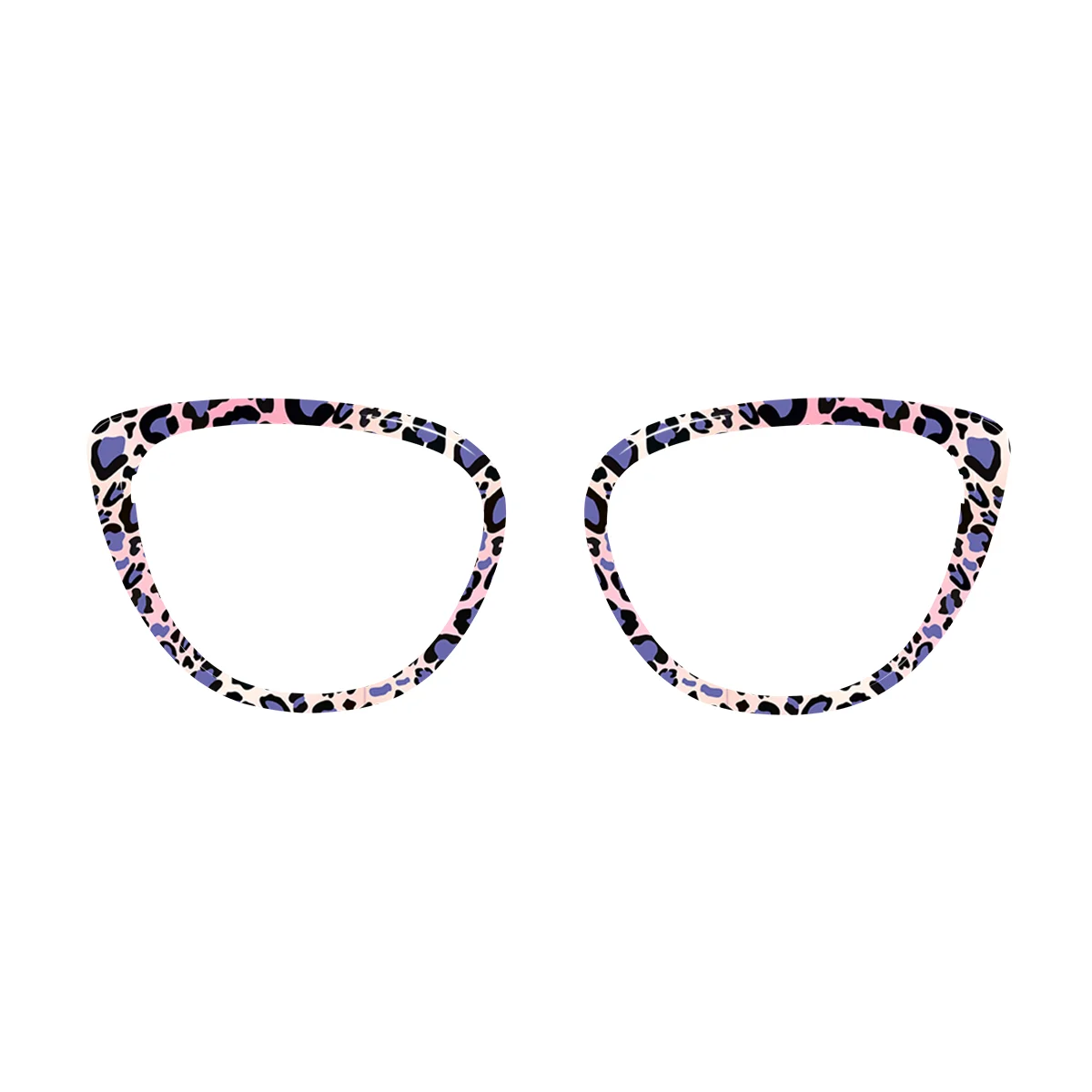 Purple Leopard Creative Topper for customizable XCombo eyewear
