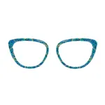 xcombo-aura-leopard-print-topper-pa24-front Ocean Leopard print topper with blue green tones for Aura frame